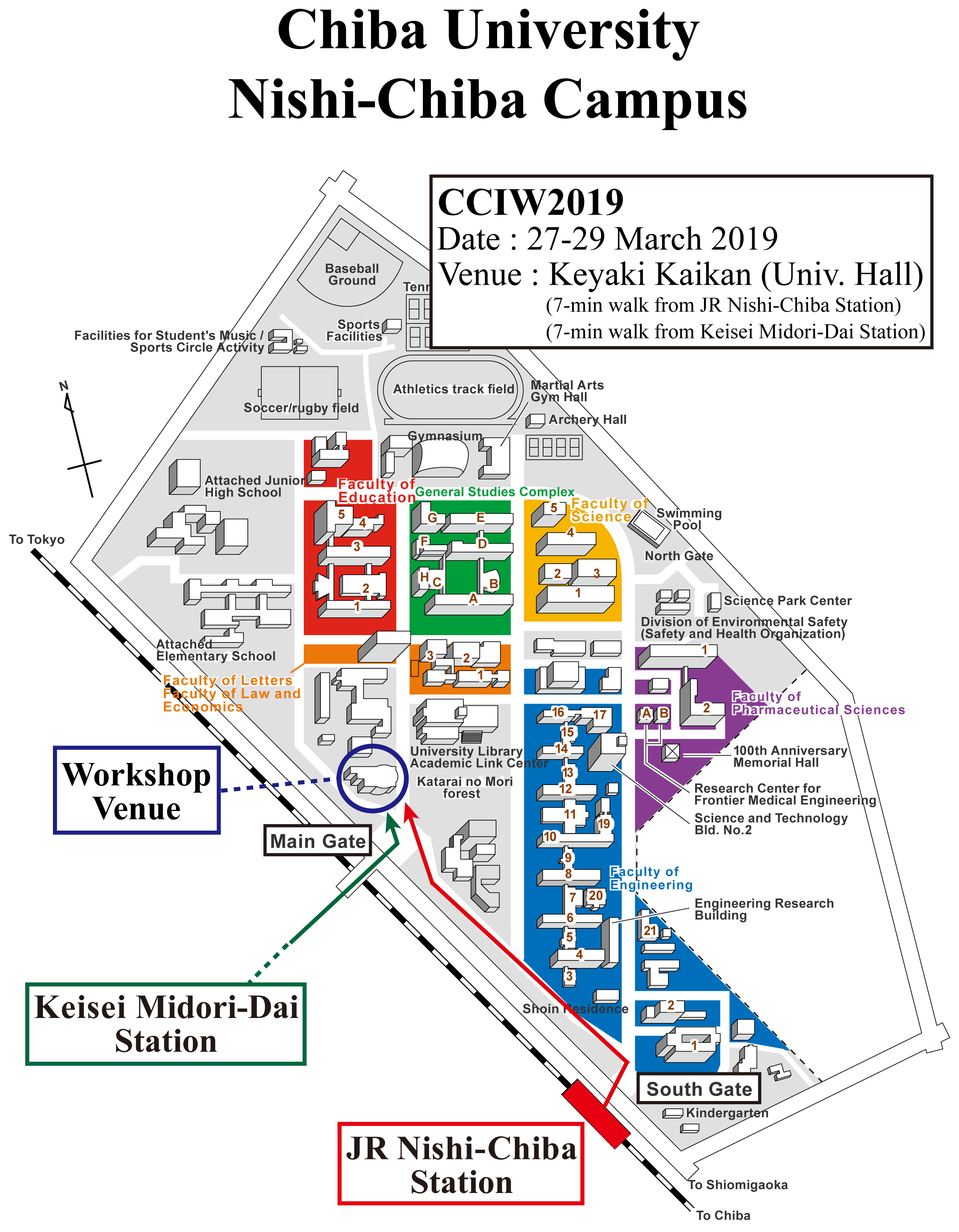 CCIW2019 Route Map